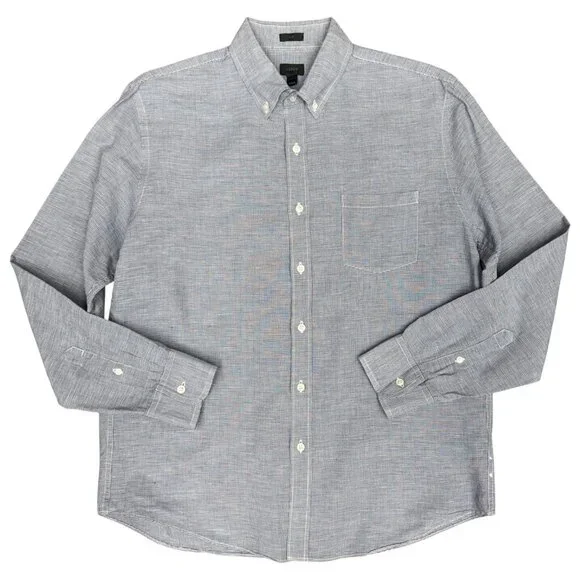 EUC Men's J. CREW "Baird McNutt"‎ Irish Linen Slim Button Down | Size L - Picture 2 of 10